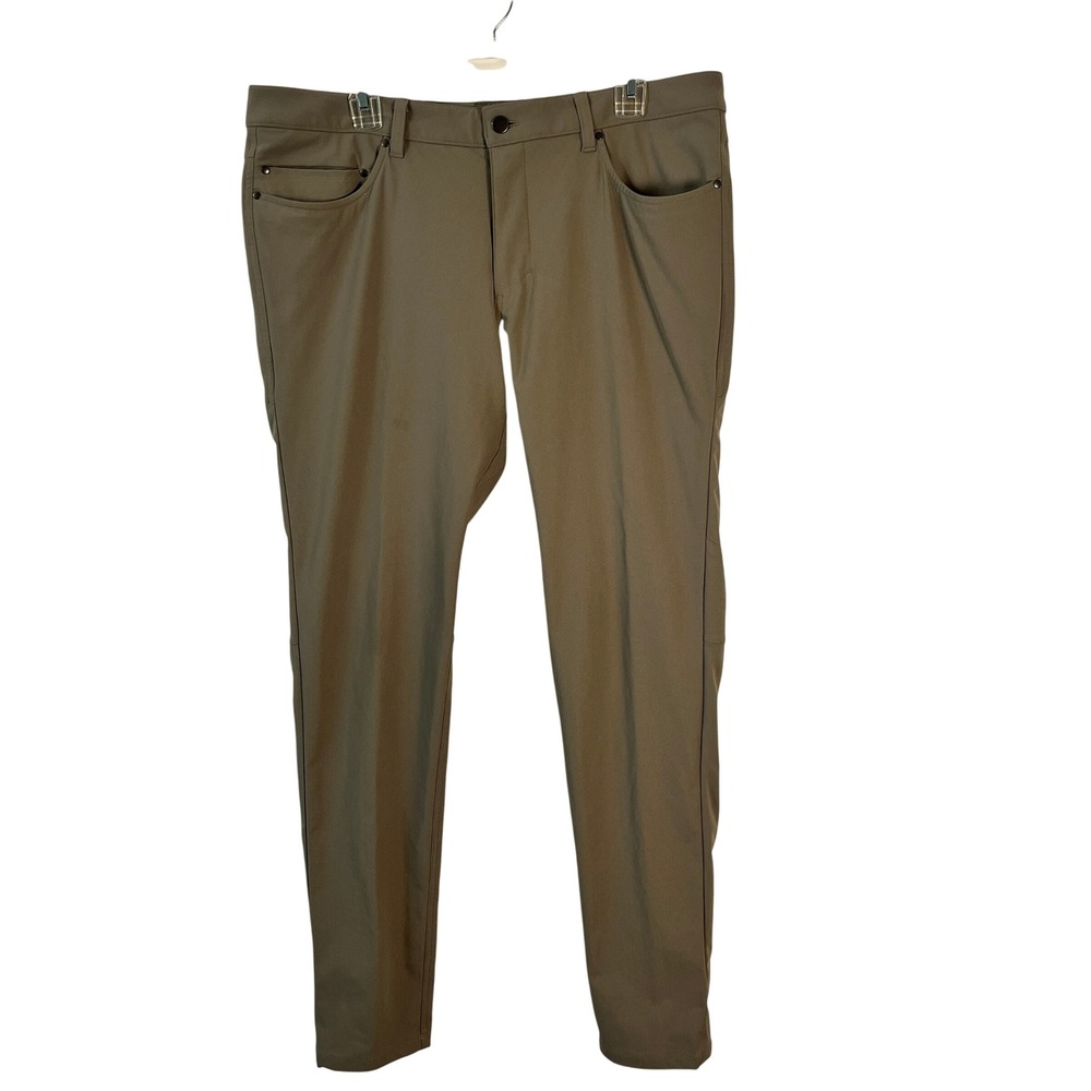 Lululemon ABC Pant Classic 5 Pocket Men 36 Gray Technical Trousers